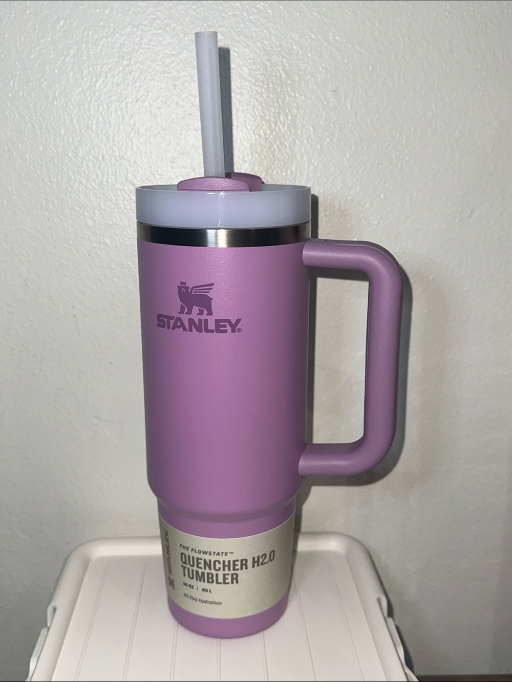 Stanley Pink Lavender Travel Tumbler with White Lid 30oz